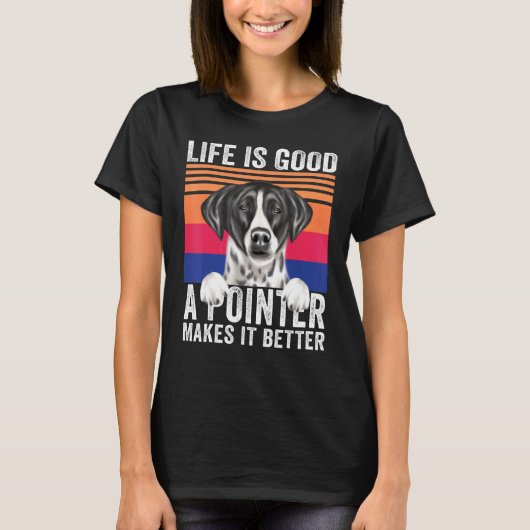 Pointers maakt je leven goed vintage t-shirt (Voorkant)