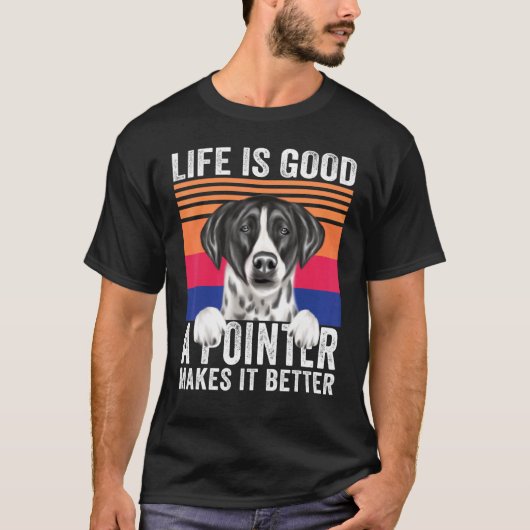 Pointers maakt je leven goed vintage t-shirt (Voorkant)