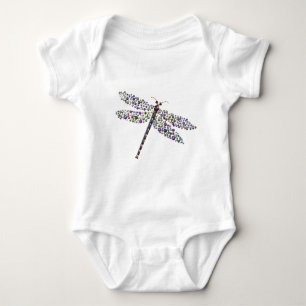 Pointilist Dragon Fly Romper