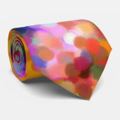 Pointillism Chakra Stropdas (Opgerold)