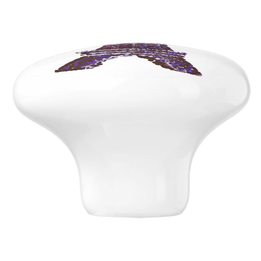 Pointillism Eiffel Tower keramische dragerknoppen Keramische Knop (Zijkant)