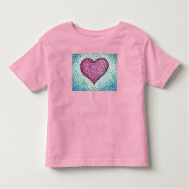 Pointillism Heart Originele Kunst Kinder Shirts