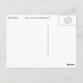 Pointillism kayak-scène op de rivier briefkaart (Achterkant)