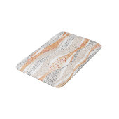 Pointillism Wavy Polka: Schattige Doodle Textiel Badmat (Gekanteld)