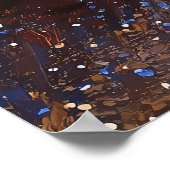 Pointillisme Gitaar van Sunlit Window – Vibrant Poster (Hoek)