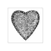 Pointillisme Hart Rubber Stamps Rubberstempel (Afrduk)