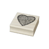 Pointillisme Hart Rubber Stamps Rubberstempel (Stempel)
