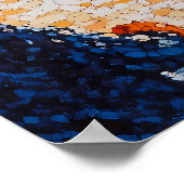 Pointillisme Orchestra Performing Outdoors Poster (Hoek)