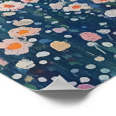 Pointillisme Paar Wandelen bij zonsondergang - Rom Poster (Hoek)