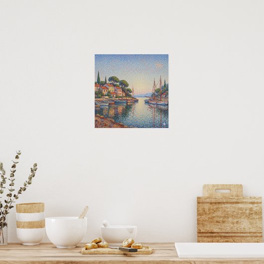 pointillisme poster (Keuken)