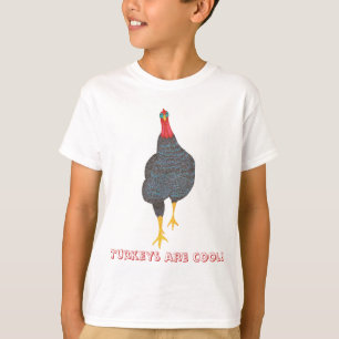 Pointillisme Turkije Strut, kalkoenen zijn coole t T-shirt