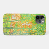 Pointillist bomen Hoesje-Mate iPhone case (Achterkant (horizontaal))