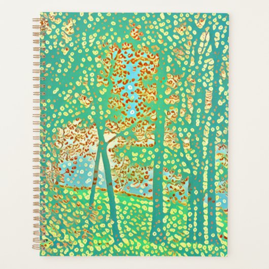 Pointillist bomen planner (Voorkant)