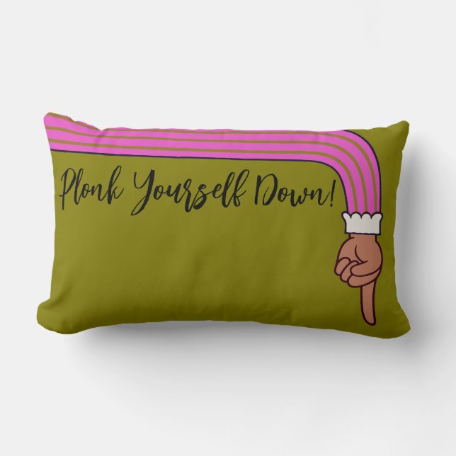 Pointing Hand Fun Throw Pillow Kussen (Voorkant)