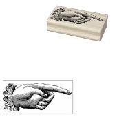  Pointing Hand rubberen stempel (Gestempeld)