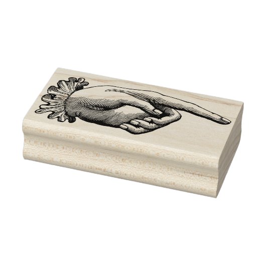  Pointing Hand rubberen stempel (Stempel)