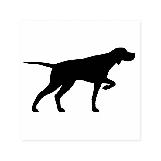 Pointing Pointer Hondenras Silhouet Zelfinkt Zelfinktende Stempel (Design)