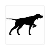 Pointing Pointer Hondenras Silhouette Rubber Stamp Rubberstempel (Afrduk)