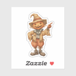 Pointing Scarecrow  Sticker