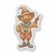 Pointing Scarecrow  Sticker (Voorkant)