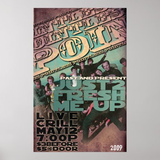 Pointless Concert 2009 Poster (Voorkant)