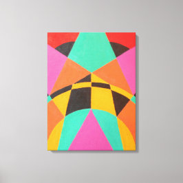 Points of Green Balance Modern Canvas Print