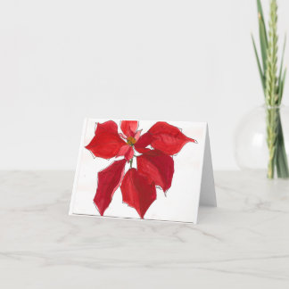 pointsetta feestdagen kaart