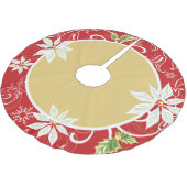 Pointsetta  | Roodboomrokken Kerstboom Rok (Gekanteld)