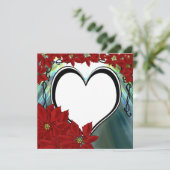 PointsettiaHart Foto Gepersonaliseerde Kaart (Staand voorkant)