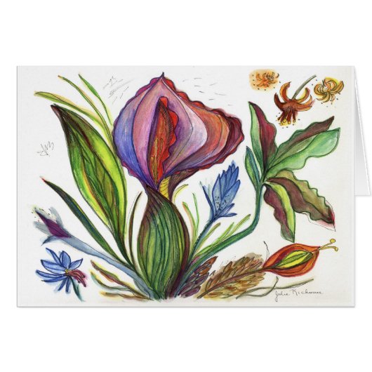 Pointy Flower Painting (Voorkant Horizontaal)