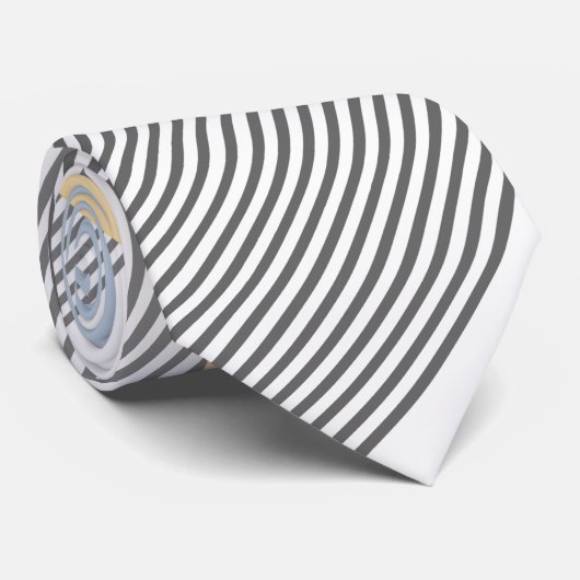 Pointy Ovals Stropdas (Opgerold)