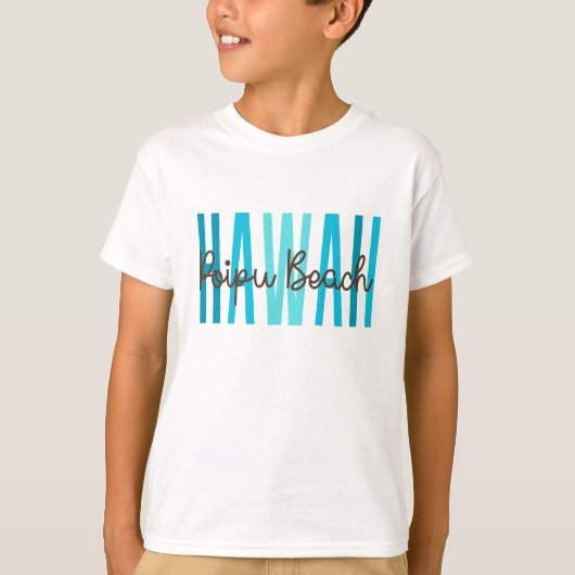 Poipu Beach Hawaii (Ocean) T-shirt (Voorkant)