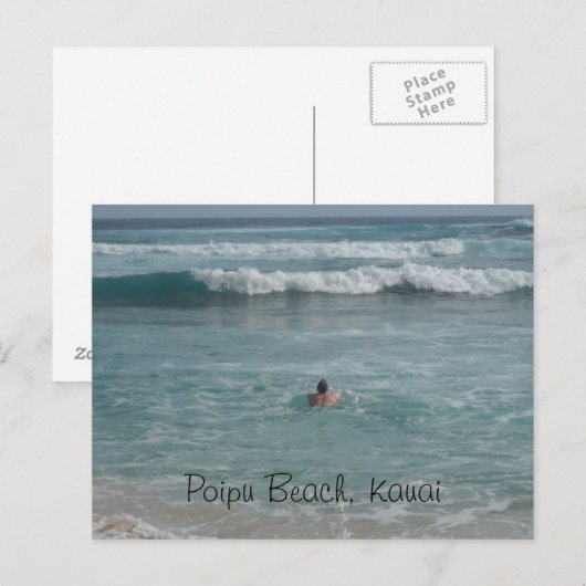 Poipu Beach Kauai Briefkaart (Voorkant / Achterkant)