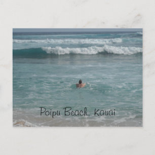 Poipu Beach Kauai Briefkaart
