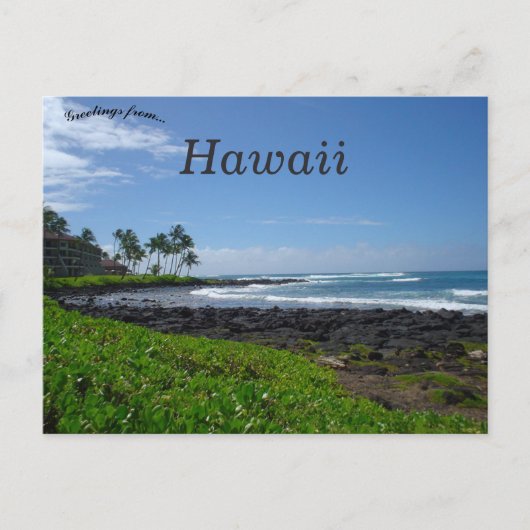 Poipu Beach Kauai Hawaii Briefkaart (Voorkant)