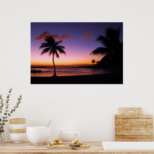Poipu Beach - Kauai, Hawaii Poster (Keuken)