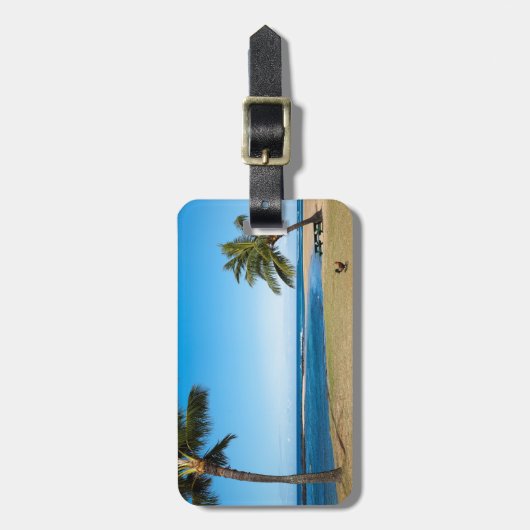 Po'ipu Beach, Kaua'i Keepslag Bagagelabel (Voorkant verticaal)