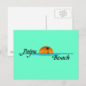 Poipu Beach Sunset Briefkaart (Voorkant / Achterkant)