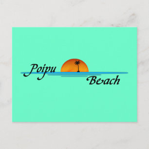 Poipu Beach Sunset Briefkaart