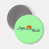 Poipu Beach Sunset Magnet (Voorkant / Achterkant)