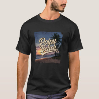 Poipu Beach Zonsondergang T-shirt