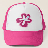 "Poipu Flower" Trucker Hat Trucker Pet (Voorkant)