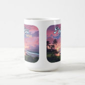 Poipu Kauai Hawaii Beach Palmbomen Retro Koffiemok (Center)
