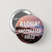 Poipu Sunrise, Kauai Aloha gevaccineerd Ronde Button 5,7 Cm (Voorkant /achterkant)