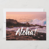 Poipu Sunrise, Kauai, Hawaii Kaart (Voorkant)