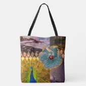 Poipu Sunrise, Kauai Hawaiian Collage Beach Bag Tote Bag (Achterkant)
