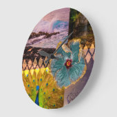 Poipu Sunrise, Kauai Hawaiian Collage Grote Klok (Hoek)