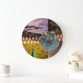 Poipu Sunrise, Kauai Hawaiian Collage Grote Klok (Huis)