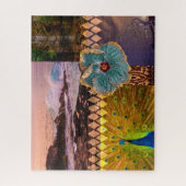 Poipu Sunrise, Kauai Hawaiian Collage Legpuzzel (Verticaal)