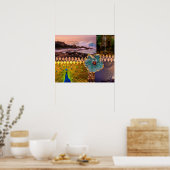 Poipu Sunrise, Kauai Hawaiian Collage Poster (Keuken)